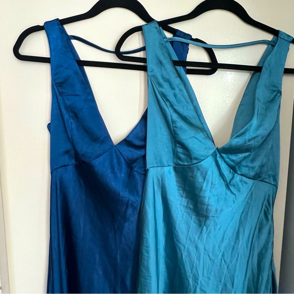 BUNDLE Two LULU’S dresses new without tags size small blue and teal